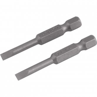 Ponteira/bits fenda, encaixe sextavado 1/4