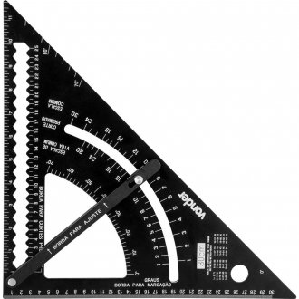 Esquadro triangular com goni�metro, VONDER