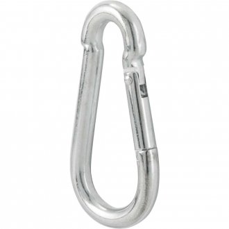 Mosquet�o com trava, 9 mm x 90 mm, NOVE54