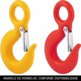 Gancho de a�o com olhal, 1,0 tonelada, 5/16