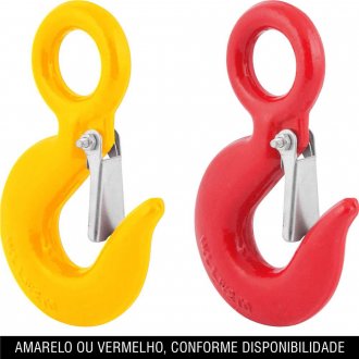 Gancho de a�o com olhal, 1,5 toneladas, 3/8