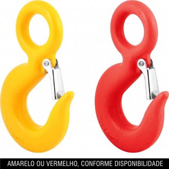 Gancho de a�o com olhal, 3,0 toneladas, 1/2