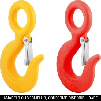 Gancho de a�o com olhal, 5,0 toneladas, 3/4