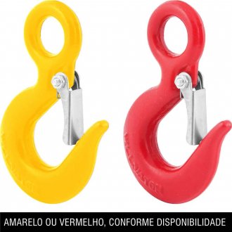 Gancho de a�o com olhal, 0,75 toneladas, 1/4