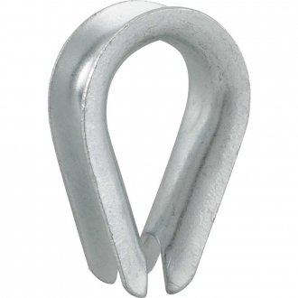 Anilha/sapatilho para cabo de a�o, 19,1 mm - 3/4