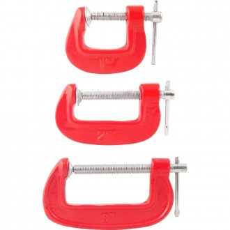 JG de grampos sargento (tipo C), 3 p�s, NOVE54