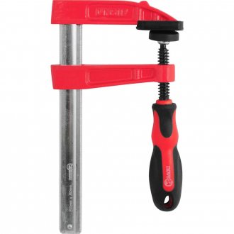 Grampo tipo sargento 150 mm x 80 mm, com ranhuras, NOVE54
