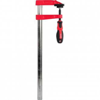 Grampo tipo sargento 400 mm x 80 mm, com ranhuras, NOVE54