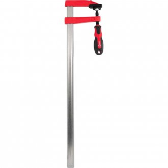 Grampo tipo sargento 500 mm x 80 mm, com ranhuras, NOVE54
