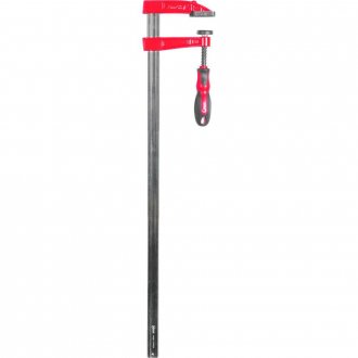 Grampo tipo sargento 600 mm x 80 mm, com ranhuras, NOVE54