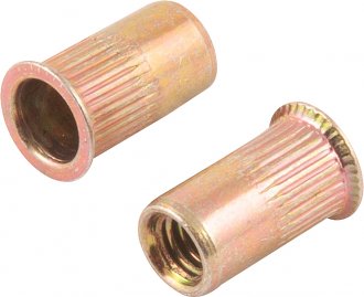 Rebite de rosca em a�o carbono, rosca M4 x 11,5 mm, cabe�a pequena, VONDER