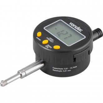 Rel�gio comparador digital 0,01 mm RD 010, VONDER