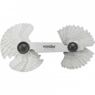 Calibre/pente de rosca com 52 l�minas, 0,25 mm - 6 mm, CR 052, VONDER