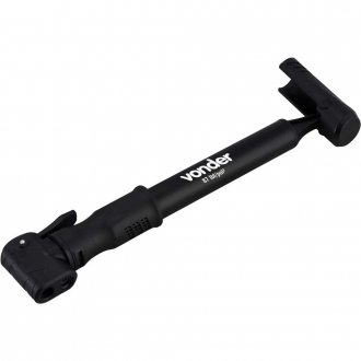 Bomba de ar port�til com bico flex�vel para bicicleta VONDER