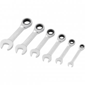 Jogo de chaves combinadas com catraca, 8,0 mm a 19,0 mm, com 6 pe�as, VONDER