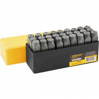 Alfabeto/pun��o de a�o para grava��o, 6 mm, VONDER  PLUS