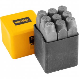 Algarismo de a�o para grava��o, 10 mm, VONDER PLUS