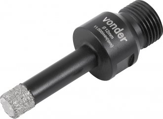 Serra copo diamantada, 12 mm, para esmerilhadeira, VONDER
