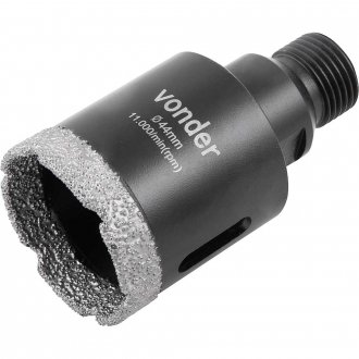 Serra copo diamantada, 44 mm, para esmerilhadeira, VONDER