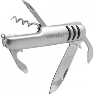Canivete multiuso, em a�o inox, VONDER
