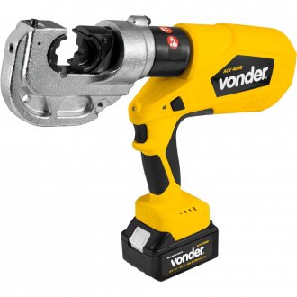 Alicate crimpador hidr�ulico, a bateria 18 V, ACV 400B, VONDER