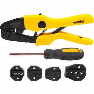 Alicate prensa terminais 5 em 1, terminais eletricos, 0,5 mm� a 35,0 mm�, AP 510, VONDER