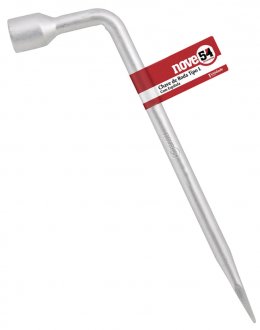 Chave de roda tipo L, com esp�tula, 19 mm, NOVE54