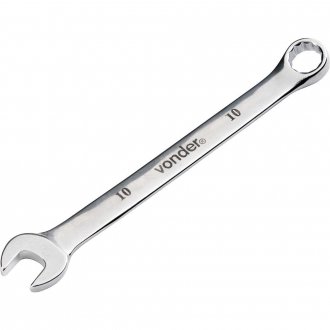 Chave combinada 10 mm, a�o cromo van�dio, reta cromada, VONDER