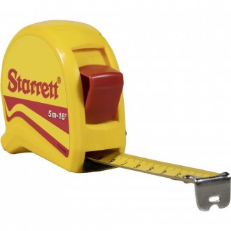Trena curta de a�o, 5 m x 19 mm, display com 6 pe�as, DTS34-5ME STARRETT