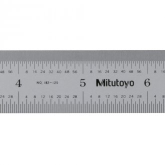Escala de a�o inox, 300 mm, r�gida, 182.125, MITUTOYO