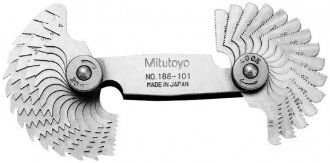 Calibre/pente de rosca com 22 l�minas, 0,35 mm - 6,0 mm, 188-130 MITUTOYO