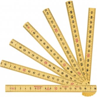 Escala m�trica de nylon, 2 metros, 12 dobras, mm, G59212, HULTAFORS
