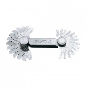 Calibre/pente de rosca com 28 l�minas, 0,25 mm - 2,5 mm, 156M, 50589 STARRETT
