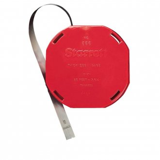 Calibrador de folga, 0,06 mm, em rolo com 7,6 metros em estojo rebobinador, S�rie 666, STARRETT