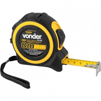Trena curta de a�o 8 m x 25 mm VONDER PLUS