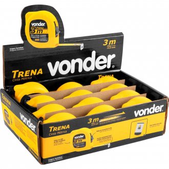 Trena curta de a�o 3 m x 12,5 mm, caixa com 12, VONDER