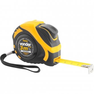 Trena curta de a�o, autotrava, 3 m x 16 mm, VONDER Plus