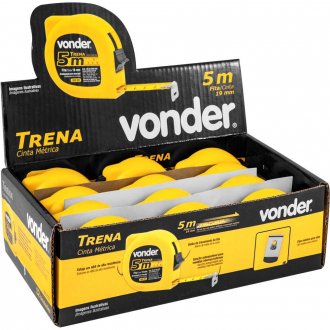 Trena curta de a�o 5 m x 19 mm, caixa com 12, VONDER