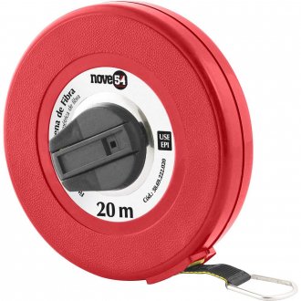 Trena de fibra longa, caixa fechada, com 20 m, NOVE54