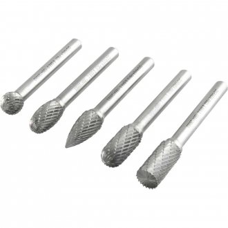 Jogo de lima rotativa de metal duro P88001, 5 pe�as, forma, B, C, D, E, G, 5 pe�as, DORMER