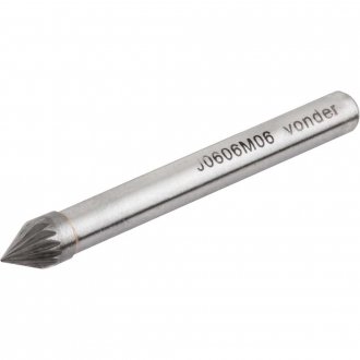 Lima rotativa c�nica 60�, 6,0 mm, com haste 6,0 mm, VONDER