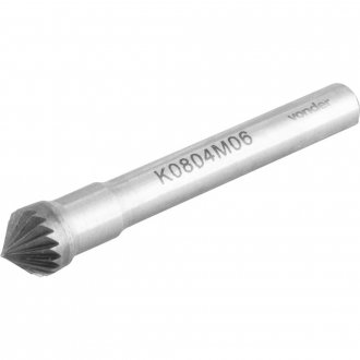 Lima rotativa c�nica 90�, 8,0 mm, com haste 6,0 mm, VONDER