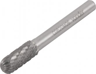 Lima rotativa abaulada, 8,0 mm x 20,0 mm, com haste 6,0 mm, VONDER