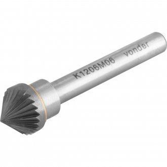 Lima rotativa c�nica 90�, 12,0 mm, com haste 6,0 mm, VONDER