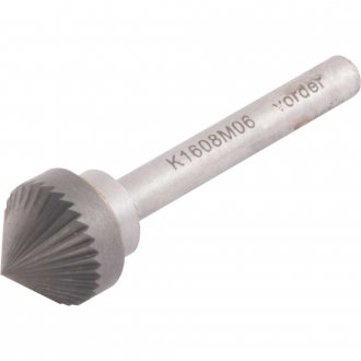 Lima rotativa c�nica 90�, 16,0 mm, com haste 6,0 mm, VONDER