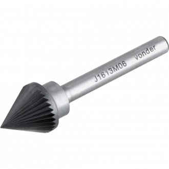 Lima rotativa c�nica 60�, 16,0 mm, com haste 6,0 mm, VONDER