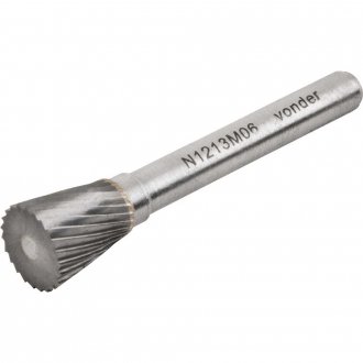 Lima rotativa c�nica invertida, 16,0 mm x 16,0 mm, com haste 6,0 mm, VONDER