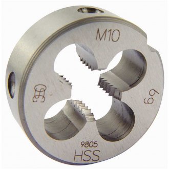 Cossinete de a�o r�pido, 10,0 mm x 1,50 mm x 30,0 mm, sem peeling, DIN 223B 105/8C, OSG