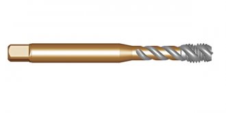 Macho m�quina HSS-E PM, 16 mm x 1 mm, com canal helicoidal, DIN 374, EX10M16X1.0 DORMER