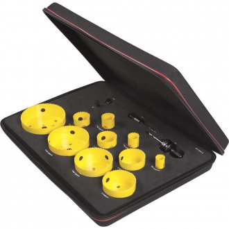 Jogo de serras copo bimetal, em a�o r�pido, com 14 pe�as, KFC10041-S STARRETT